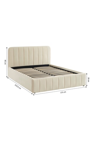 Lit-coffre avec sommier Simi - Couchage 160 x 190 cm
