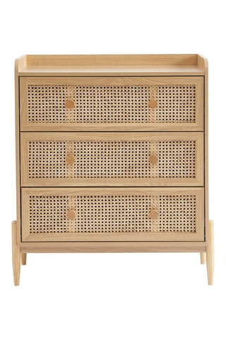 Commode Pablo - 
Imitation bois et naturel