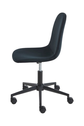 Chaise de bureau à roulettes Lena - Noir
