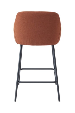 2 tabourets de bar Nils - Terracotta et noir