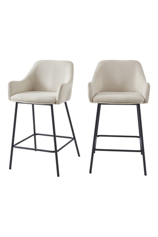 2 chaises de bar Nils - Beige