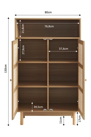 Buffet 2 portes Helena - Naturel