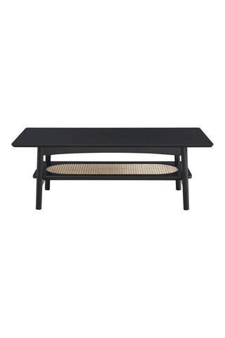 Table basse Anatole 
Noir et imitation bois