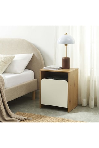 Table de chevet 1 porte Kilda - 43 x 34 x 53 cm 
