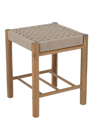 Tabouret en bois d'acacia Avi - 37 x 45 x 37 cm