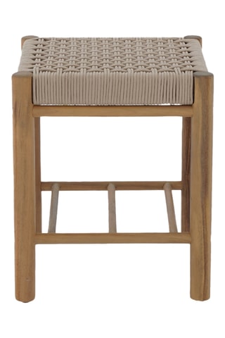 Tabouret en bois d'acacia Avi - 37 x 45 x 37 cm