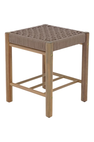 Tabouret en bois d'acacia Avi - 37 x 45 x 37 cm