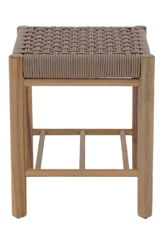 Tabouret en bois d'acacia Avi - 37 x 45 x 37 cm