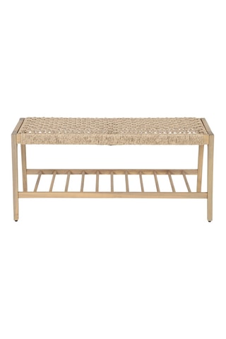 Banc en acacia et bois massif Huka - 100 x 45,5 x 36 cm