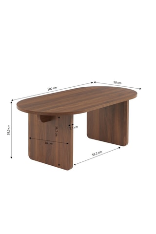 Table basse Afffy - 100 x 38,5 x 50 cm