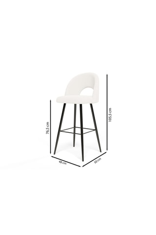 2 tabourets Kyle - 48 x 105,5 x 50 cm