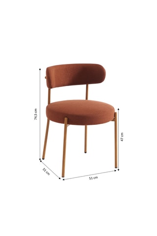 2 chaises Noa - 51 x 74,5 x 51 cm