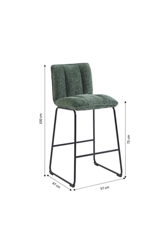 2 tabourets Isola - 57 x 100 x 47 cm