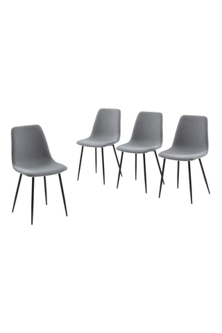 4 chaises Estelle - 54 x 87 x 46 cm