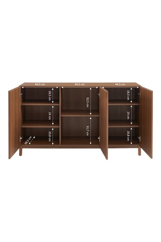 Buffet 3 portes Orca - 140 x 80,8 x 69 cm