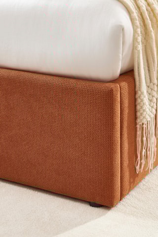 Lit-coffre avec sommier Moka - Couchage 140 x 190 cm