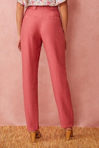 Broek Hoge Taille Saverino - Koraalrood 