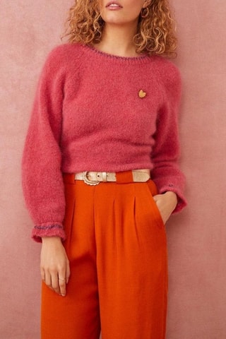 Broek Hoge Taille Rositana - Oranje 