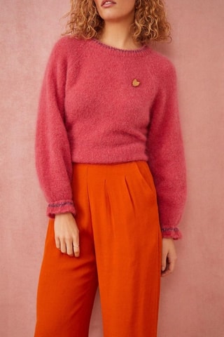 Broek Hoge Taille Rositana - Oranje 