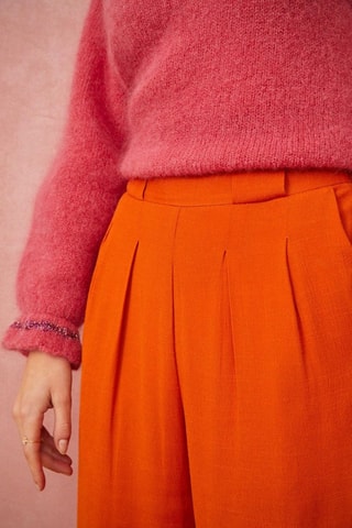 Broek Hoge Taille Rositana - Oranje 