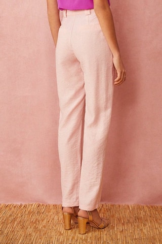 Broek Hoge Taille Saverino - Poederroze 