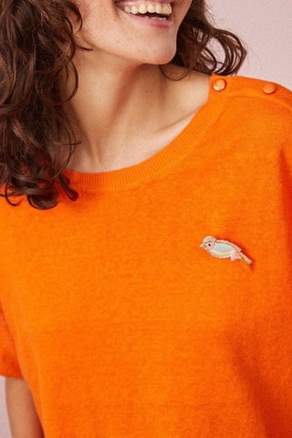 Top en lin Dixone - Orange