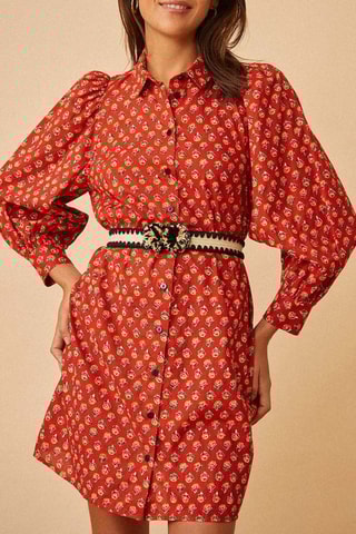 Robe chemise Elnido - Rouge brique