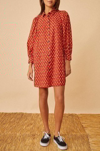 Robe chemise Elnido - Rouge brique
