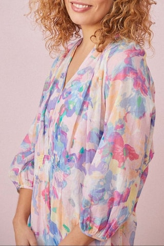 Robe droite Ustali - Violet et vert