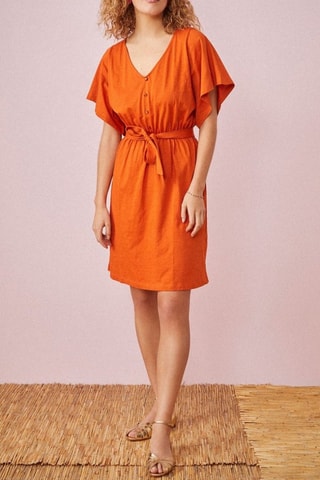 Robe patineuse Zaemino - Orange