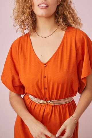 Robe patineuse Zaemino - Orange