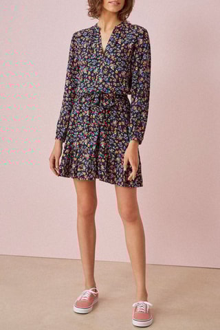 Robe patineuse Sylvine - Bleu marine