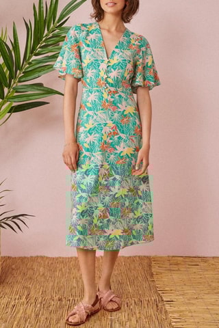 Robe midi Tamiane - Vert clair