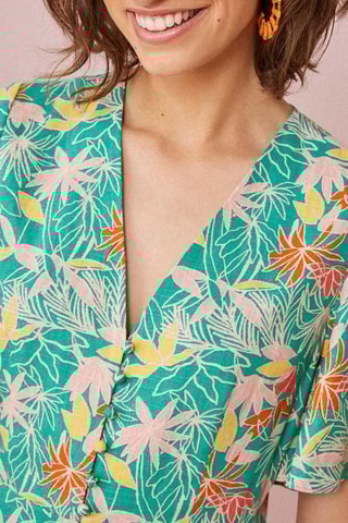 Robe midi Tamiane - Vert clair