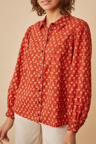 Chemisier Elnette - Rouge brique