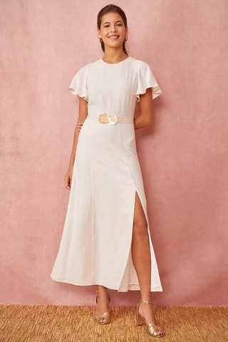 Robe midi Savoli - Écru