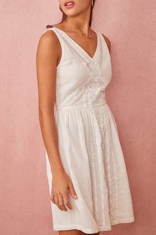 Robe courte Suzine - Blanc