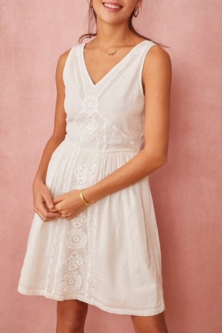 Robe courte Suzine - Blanc