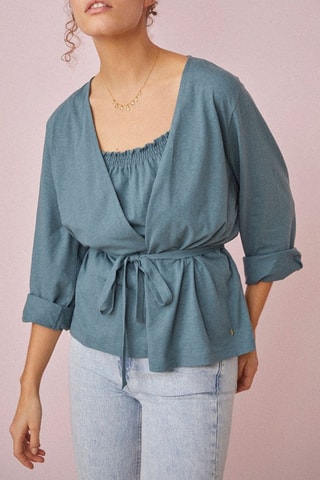 Top Gabiche - Bleu gris