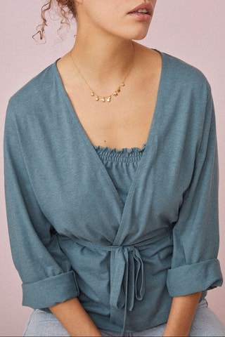 Top Gabiche - Bleu gris