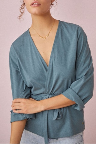 Top Gabiche - Bleu gris