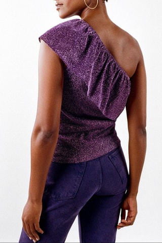 Top asymétrique Jori - Violet
