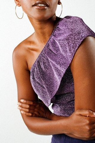 Top asymétrique Jori - Violet