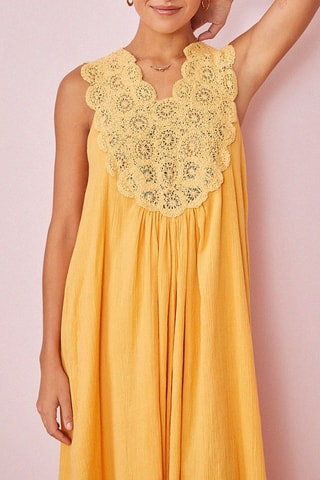 Robe midi Rubinata - Safran