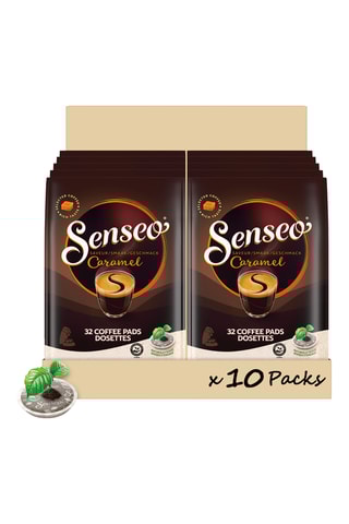 10 x Café saveur caramel - 32 dosettes Senseo