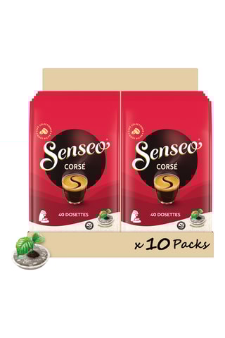 400 dosettes compostables Café Corsé - Compatibles Senseo