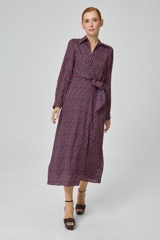 Vestido midi - Fúcsia
