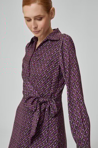 Vestido midi - Fúcsia