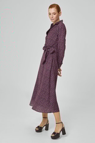Vestido midi - Fúcsia