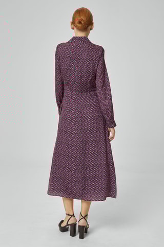 Vestido midi - Fúcsia